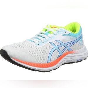 Asics Gel-Excite 6 SP Running Shoes Size 6.5 Amplifoam White Yellow Blue